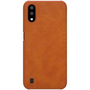Husa tip carte Nillkin Qin pentru Samsung Galaxy A01 , maro Husa tip carte Nillkin Qin pentru Samsung Galaxy A01 , maro
