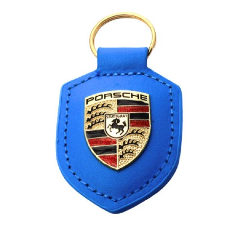 Breloc Porsche Shield, multicolor/albastru, piele