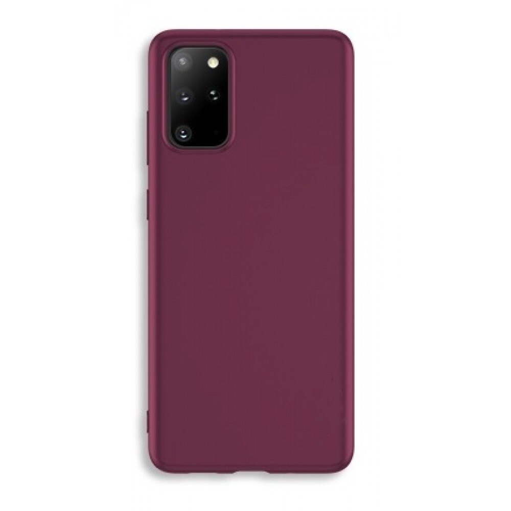 Set Husa protectie pentru Huawei P40, din silicon, Grena si folie ecran, Joyshell