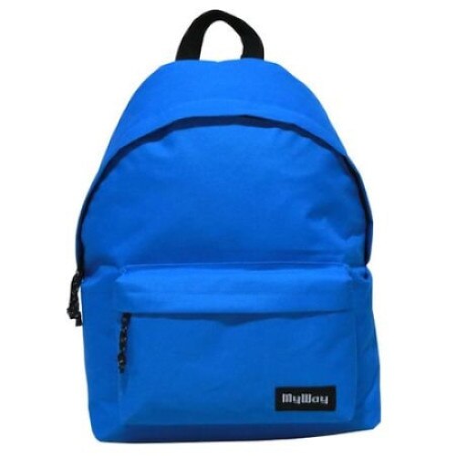 Rucsac albastru simplu My Way Star, iMK® pentru scolari