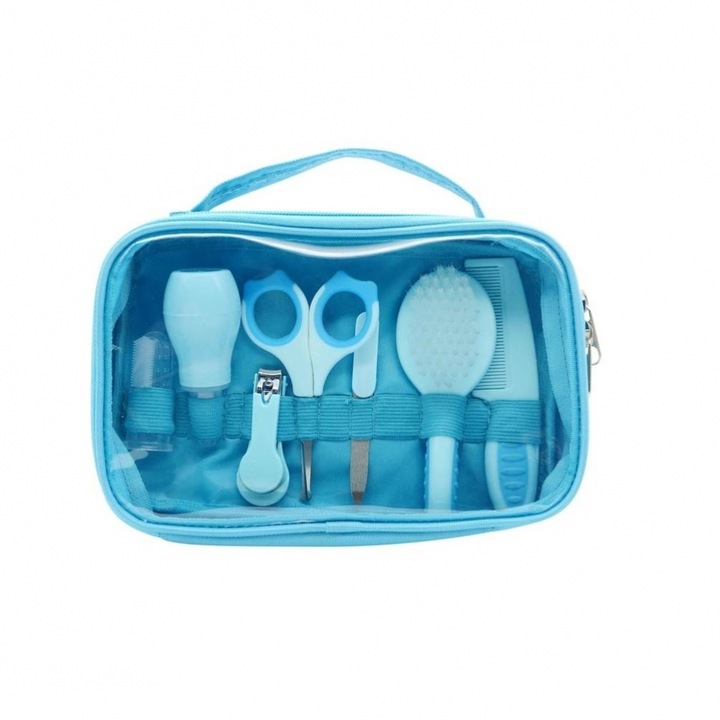 Комплект за грижа за бебето от 7 части BabyJem Blue