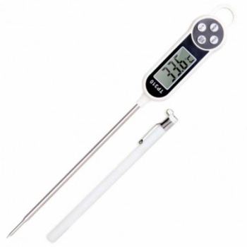 Termometru digital alimentar de insertie cu tija Pufo, afisaj LCD, 4 butoane si oprire automata, interval masurare -50° C - +300° C Termometru digital alimentar de insertie cu tija Pufo, afisaj LCD, 4 butoane si oprire automata, interval masurare -50° C - +300° C