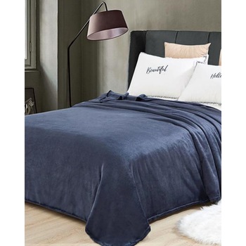 Patura Cocolino, Pat Dublu, 200x230 cm, Bleumarin Patura Cocolino, Pat Dublu, 200x230 cm, Bleumarin