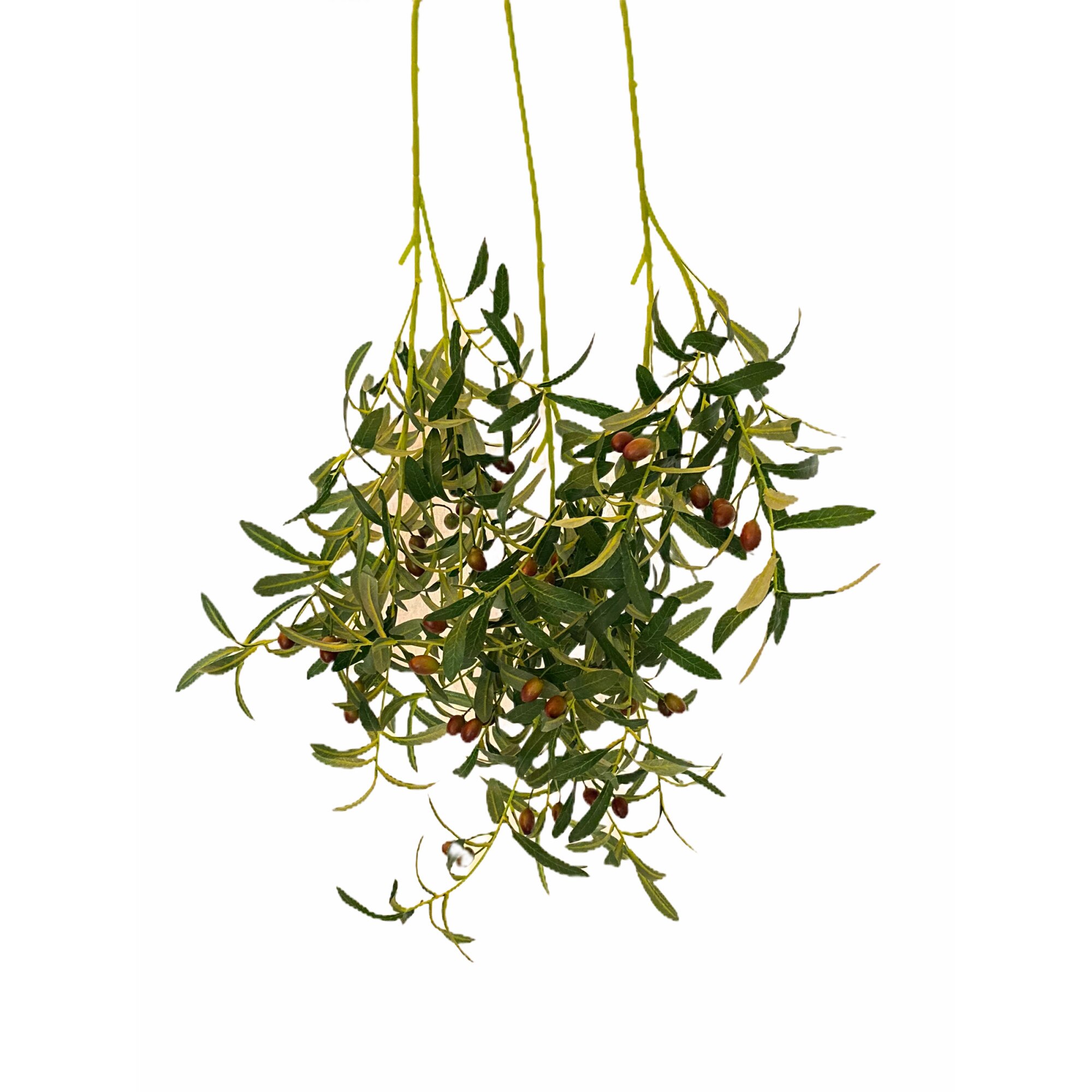 Set Atelier 3 crengute decorative maslin, Plastic, Verde, 60cm