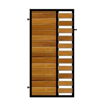 Poarta pietonala din otel si lemn, model PP-22, 900x1800 mm, vopsita cu lac pentru lemn in diferite nuante Poarta pietonala din otel si lemn, model PP-22, 900x1800 mm, vopsita cu lac pentru lemn in diferite nuante