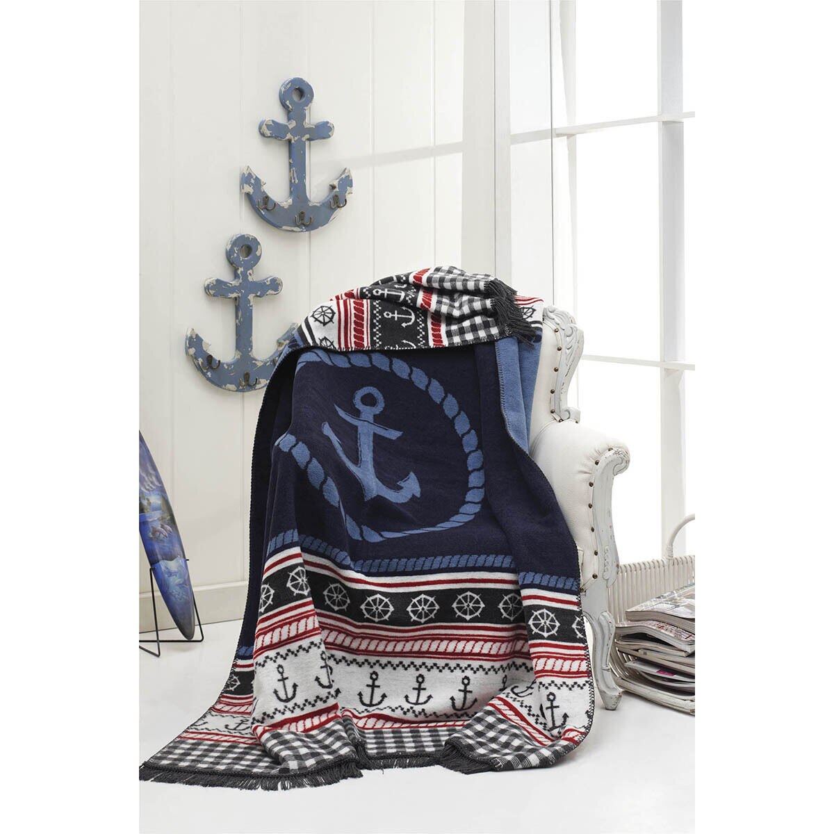 Patura bumbac, 180X220 cm, Anchor