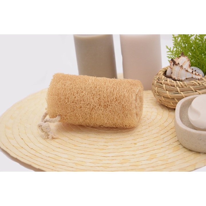 Гъба за баня от луфа MAGNUM Natural, дива луфа, бежов