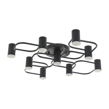 Plafoniera Atom, Negru, led 9x5w, 4000k, 2186/9 bk Plafoniera Atom, Negru, led 9x5w, 4000k, 2186/9 bk