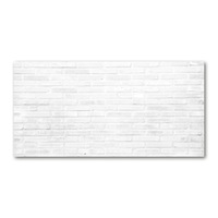 Tablou pe sticla, 100x50cm, Imagine imprimata sticla, Decorarea peretilor "Zid de caramida”