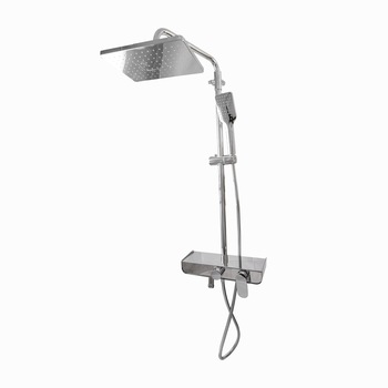 Coloana dus Starke cu para si furtun, 3 functii, alama sanitara, cromat, SJG-2450 Coloana dus Starke cu para si furtun, 3 functii, alama sanitara, cromat, SJG-2450