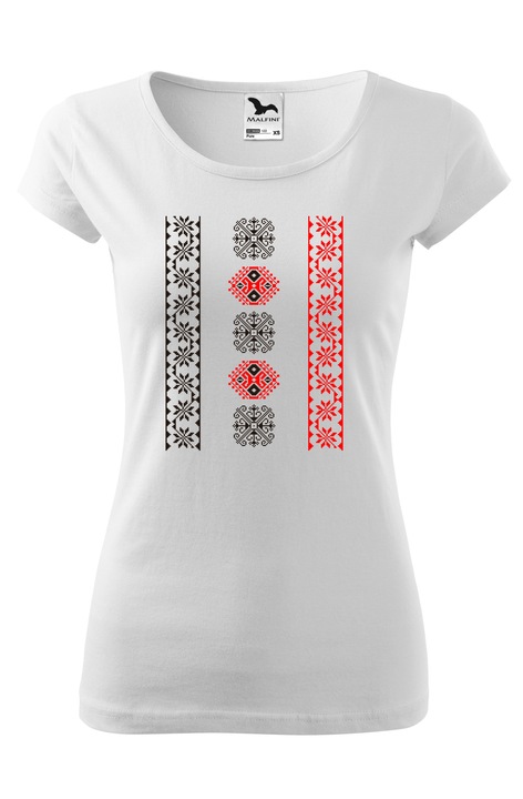 Tricou cu imprimeu, 100 % bumbac, marimea L-XL EU, Alb