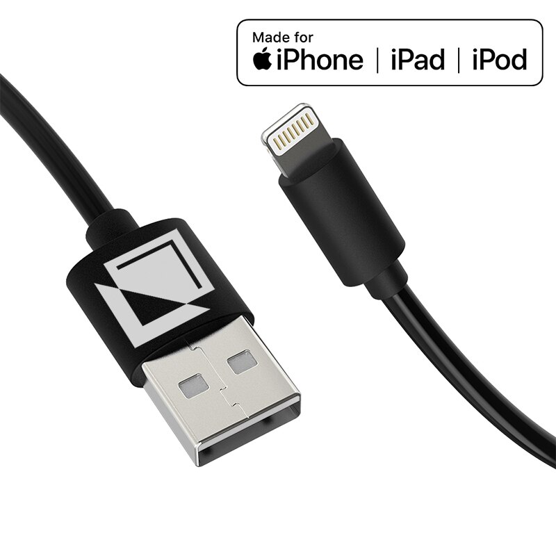 Lightning кабел за зареждане и пренос на данни, с USB щепсел, TIENTEN ...