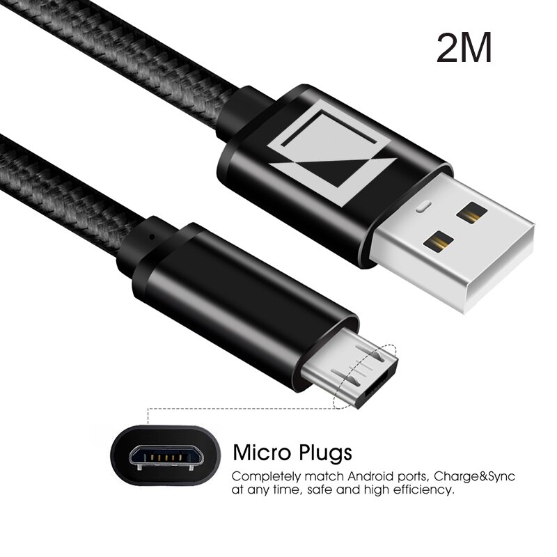 USB към micro-USB кабел за зареждане и пренос на данни, TIENTEN, за ...