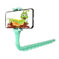 suport telefon flexibil ubitec  rotativ 360 ajustabil de pus pe gat pentru selfie apel video sau vizionare film culoare verde imagen 7_0_
0