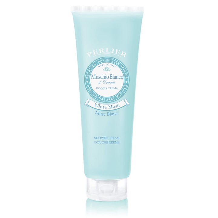 Tusfürdő Perlier fehér pézsmával, 250ml