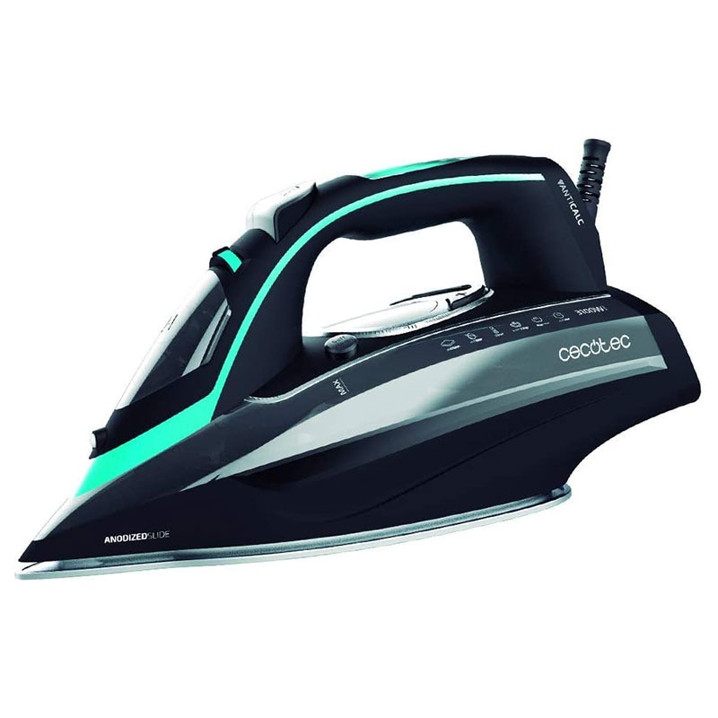 Fier de calcat Cecotec 3D ForceAnodized 750 Smart, 3100W, Talpa dublu-anodizata, Autoclean, jet de aburi 200gr/min