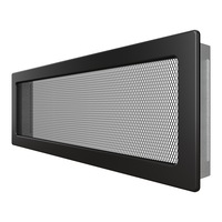Grila ventilatie - convectie semineu 17x49cm Negru Fresh