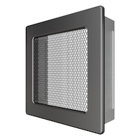 Grila ventilatie - convectie semineu 17x17 cm Grafit