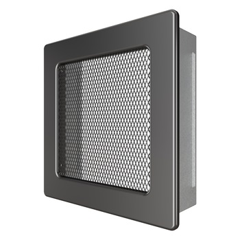 Grila ventilatie - convectie semineu 17x17 cm Grafit Grila ventilatie - convectie semineu 17x17 cm Grafit