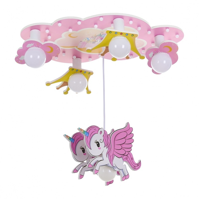 Lustra pony, roz, led 20x1w+5xе27, 4000k, 2251