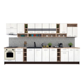 Set Bucatarie Genarom COSSY NEW 400, Wenge / Decor 8508 Set Bucatarie Genarom COSSY NEW 400, Wenge / Decor 8508