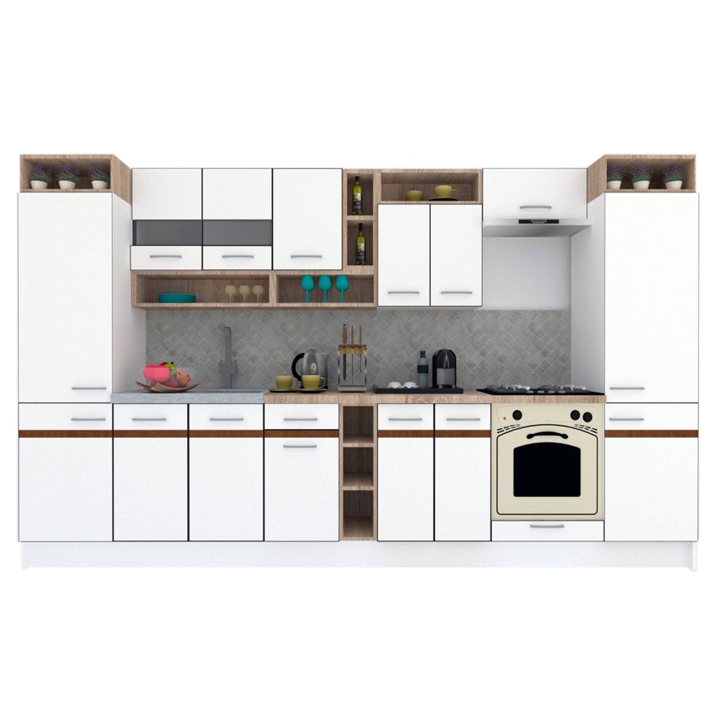 Set Bucatarie Genarom COSSY NEW 360, Alb