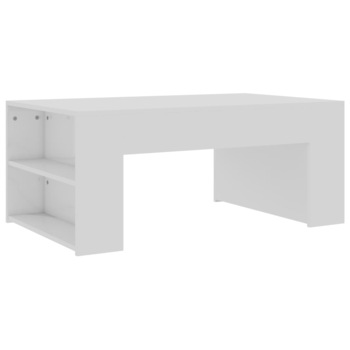Masuta de cafea vidaXL, PAL extralucios, 100 x 60 x 42 cm, Alb Masuta de cafea vidaXL, PAL extralucios, 100 x 60 x 42 cm, Alb