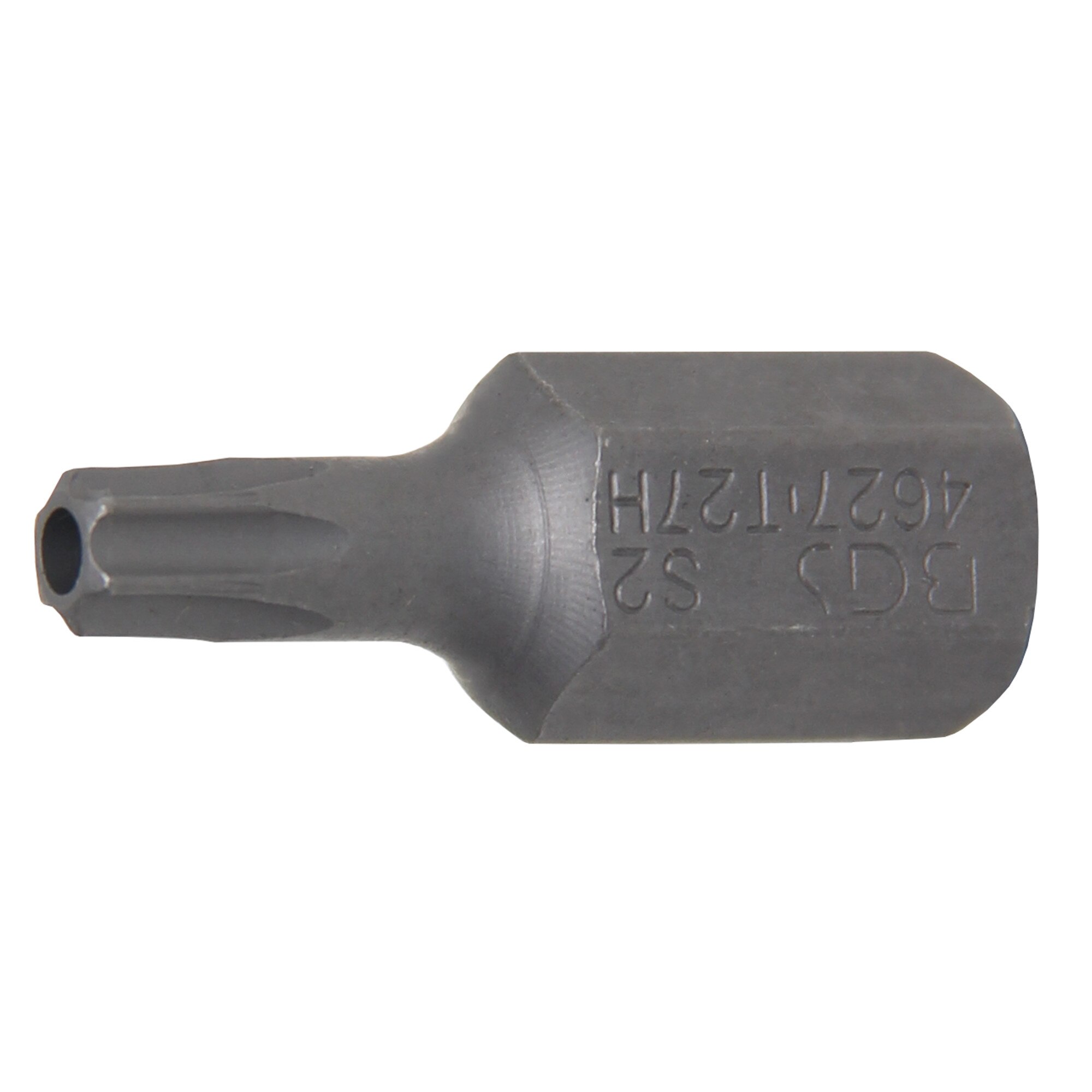 Bit Torx T27 cu gaura de securizare, lungime 30mm, antrenare 10mm(3/8