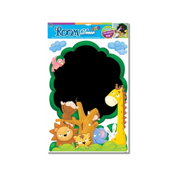 Sticker pentru perete Animale cu tabla de scris