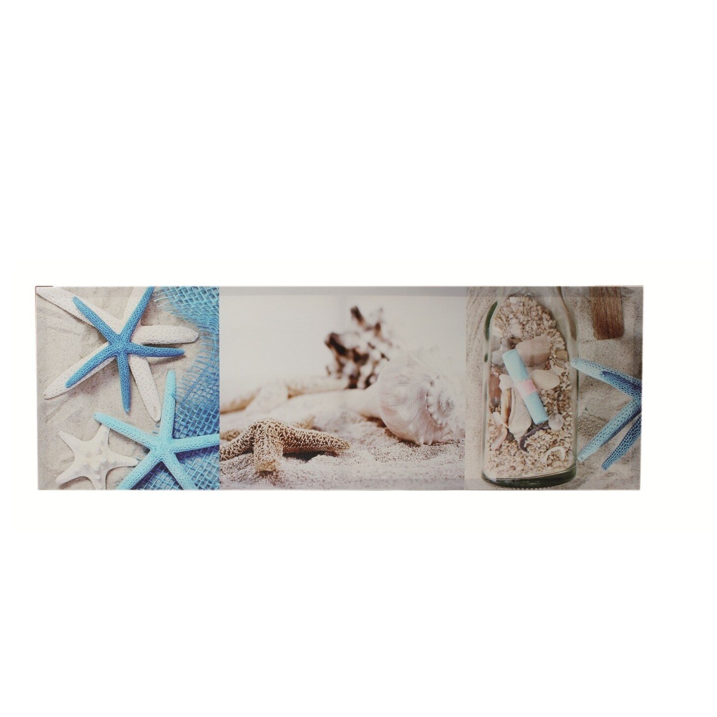 Canvas print, Stea de mare, rama de lemn, 30 x 90 cm