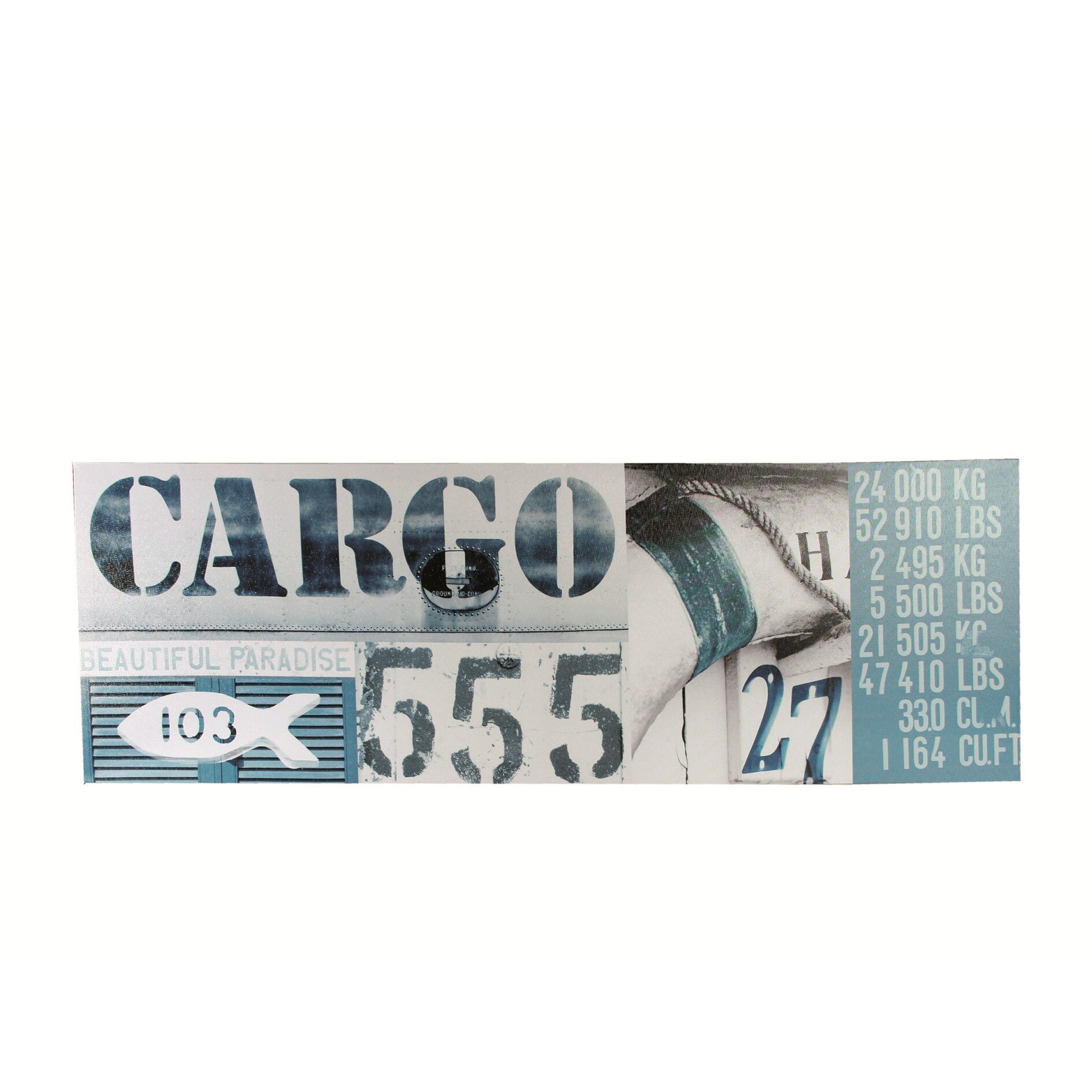 Canvas print, Cargo, rama de lemn,30 x 90 cm