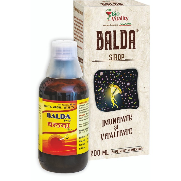 Supliment alimentar Balda BioVitality, Imunitate și Vitalitate, 200 ml