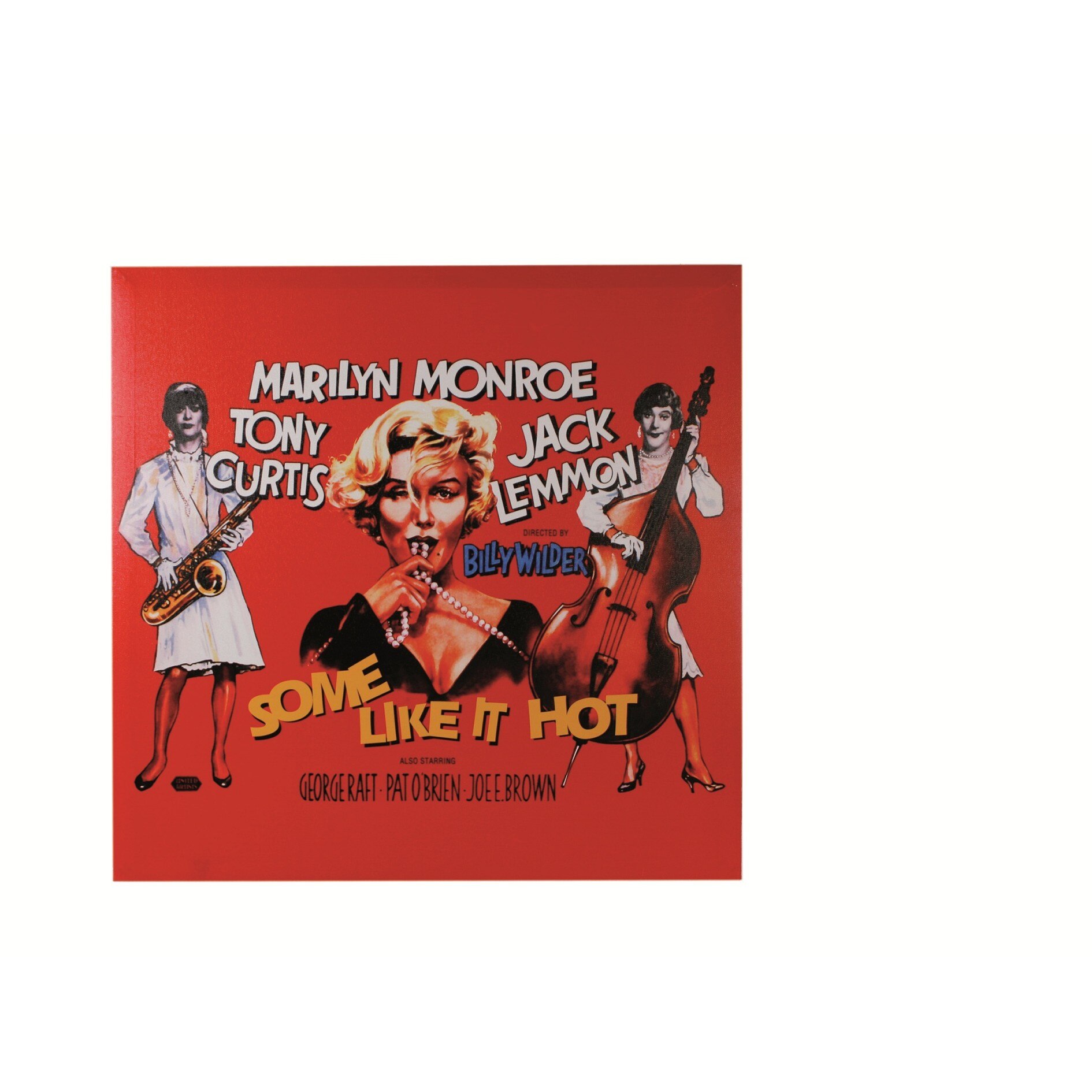 Canvas print, Marilyn Monroe, rama de lemn, 60 x 60 cm