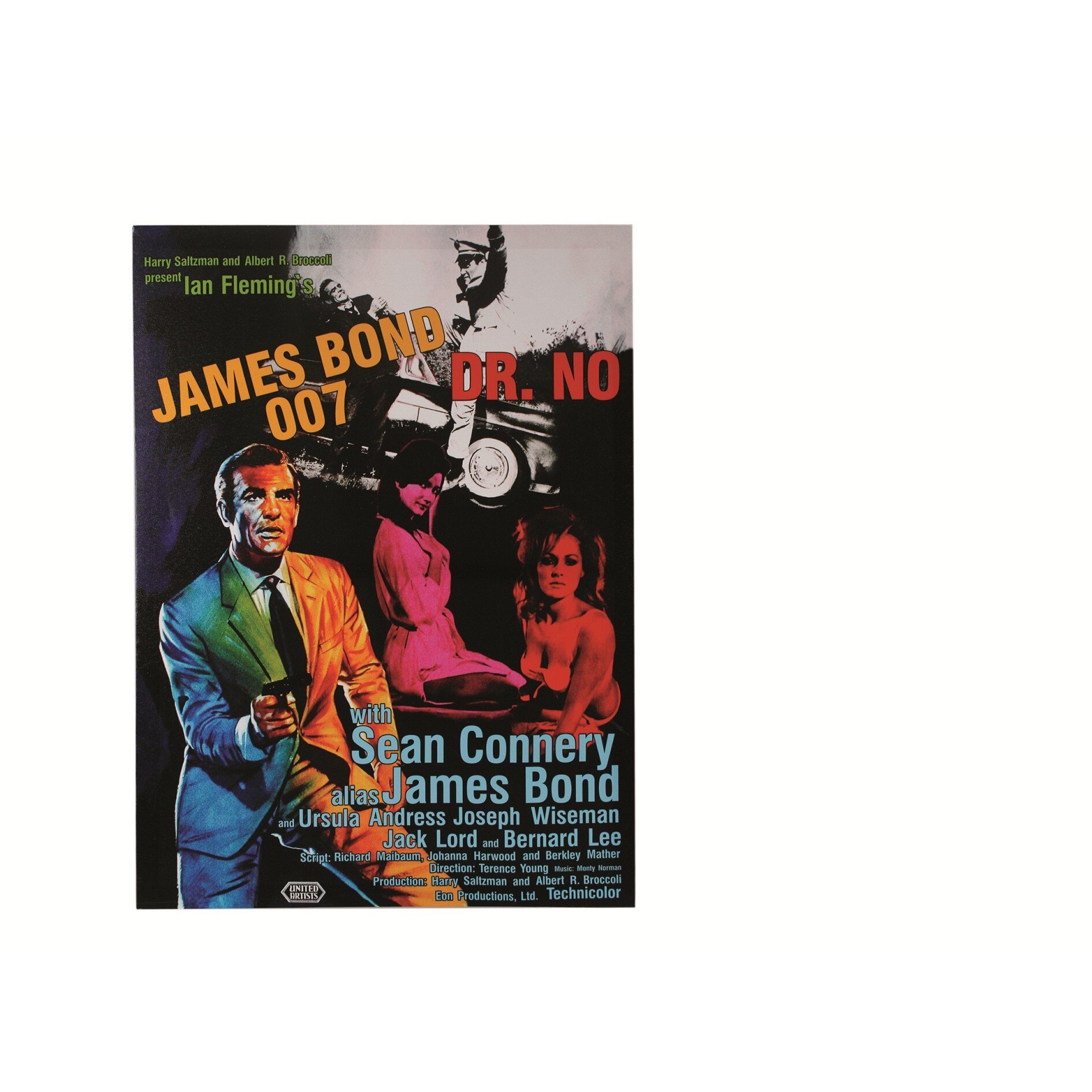 Canvas print, James Bond, rama de lemn, 50 x 70 cm