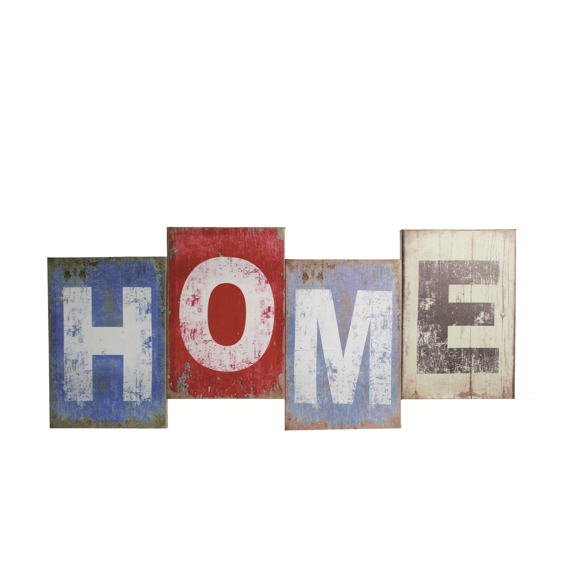 Canvas print, Home, rama de lemn, 26 x 60 cm