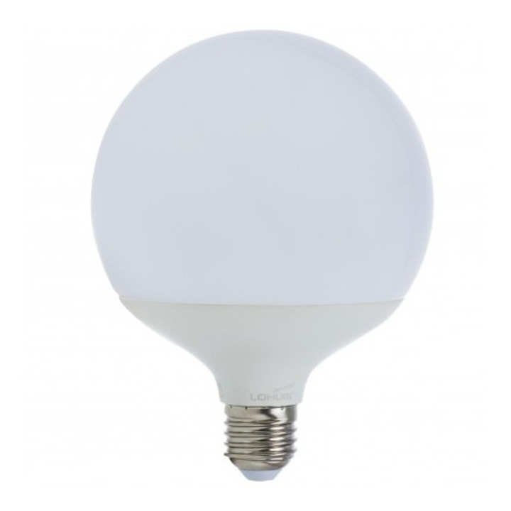 Bec LED LOHUIS, forma G120, E27, 18W, 25000 ore, lumina rece