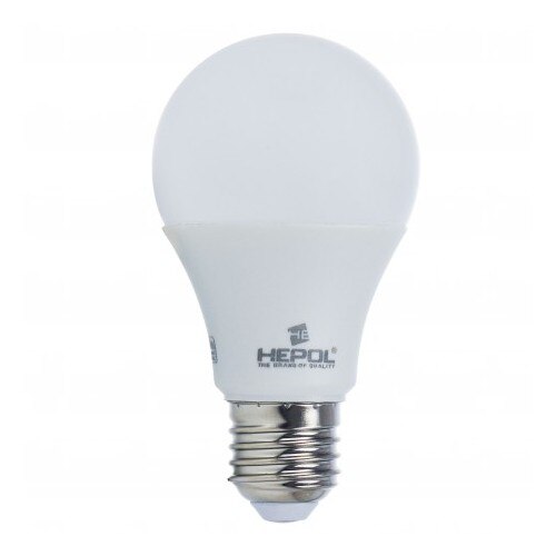 Bec LED HEPOL ECOLINE, forma glob, E27, 9W, 30000 ore, lumina calda