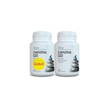 Oferta Coenzima Q10 10 mg Alevia 30 comprimate + 30 comprimate gratis Oferta Coenzima Q10 10 mg Alevia 30 comprimate + 30 comprimate gratis