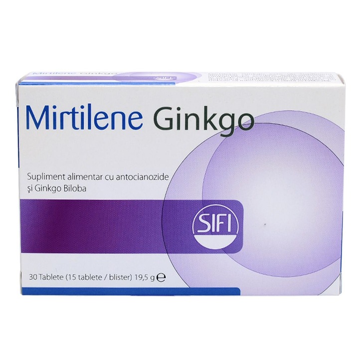 Mirtilene Ginkgo Sifi 30 tablete