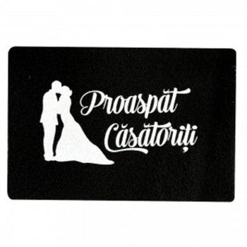 Covoras de intrare, proaspat casatoriti, 40x60 cm Covoras de intrare, proaspat casatoriti, 40x60 cm