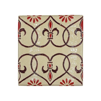 Placa decorativa din teracota, pictata, model Inima, 22x24 cm Placa decorativa din teracota, pictata, model Inima, 22x24 cm