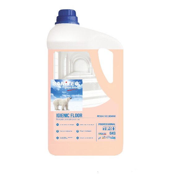 Detergent universal pardoseli igienic floor piersica&iasomie 5kg - Sanitec