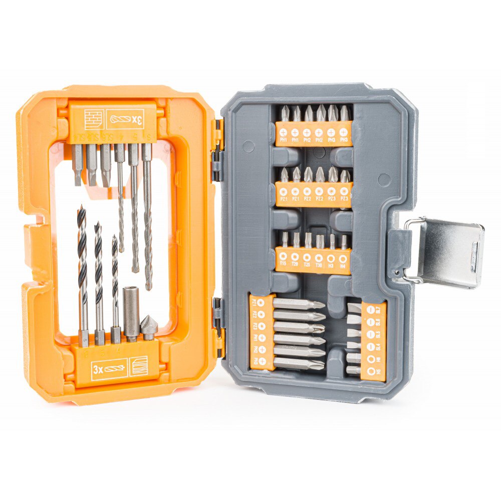 Set 41 de burghie pentru beton si lemn, Powermat PM-ZWB-41SU