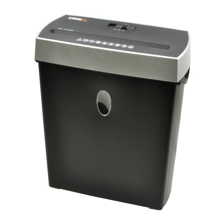Distrugator de documente, DESQ 20009, cross-cut, 4x38 mm, 8 coli A4, 10 l
