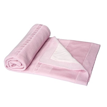 Paturica Diana roz dublata cu bumbac 95x95 cm Paturica Diana roz dublata cu bumbac 95x95 cm