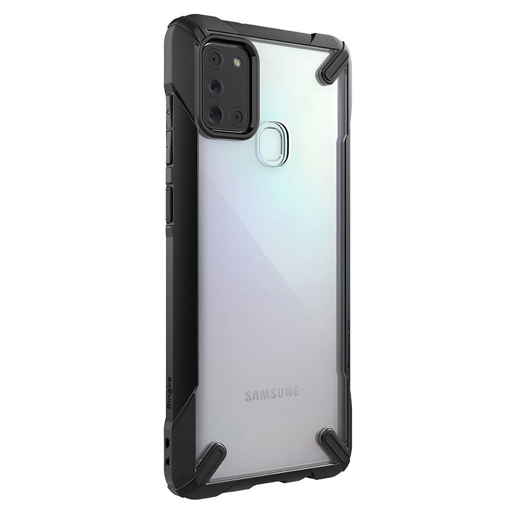 Husa Ringke Fusion X compatibila cu Samsung Galaxy A21S - Black