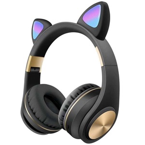Casti Audio Wireless Urechi Pisica M1 Iluminare Led Bluetooth 5 0 Stereo Hifi Negru Emag Ro