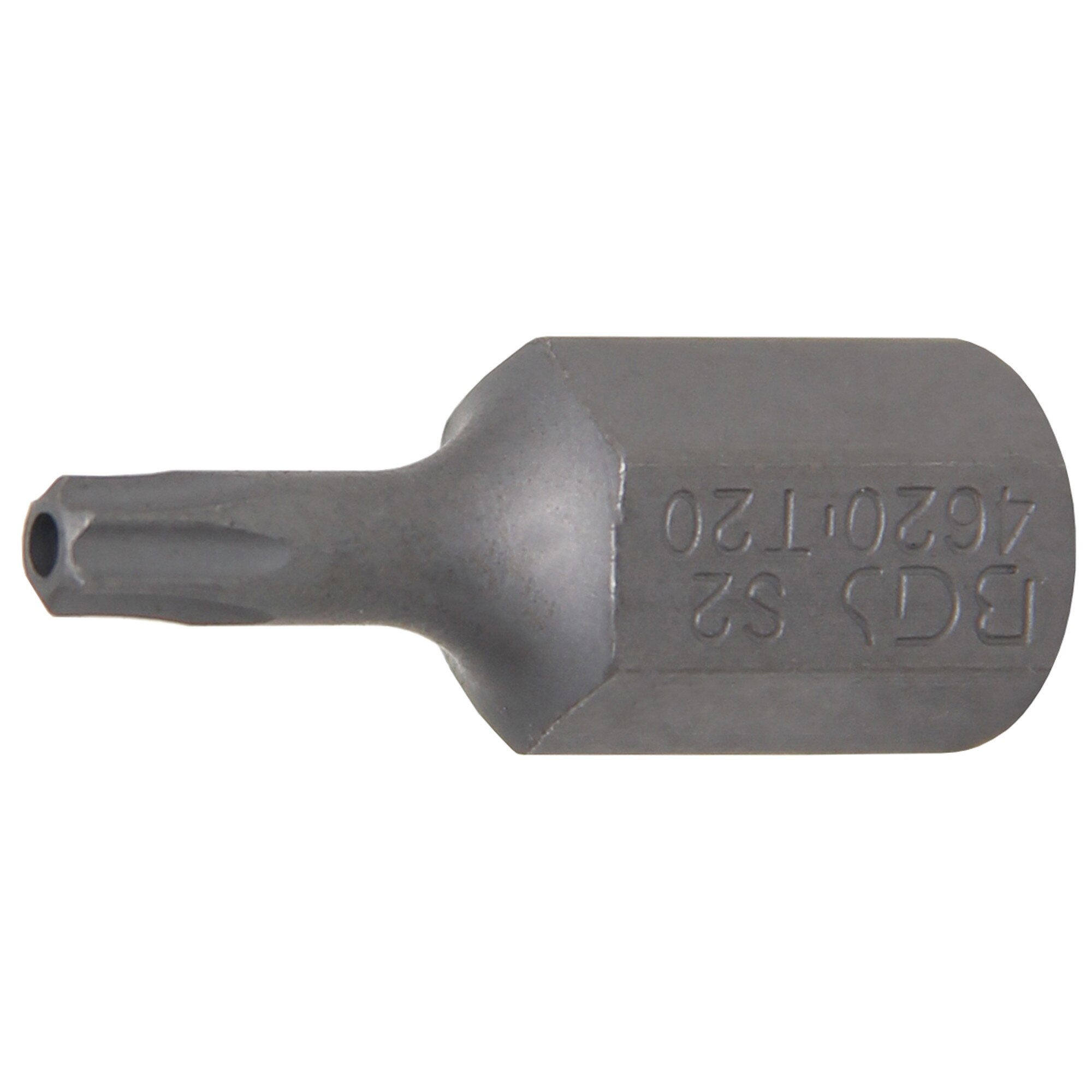 Bit Torx T20 cu gaura de securizare, lungime 30mm, antrenare 10mm(3/8