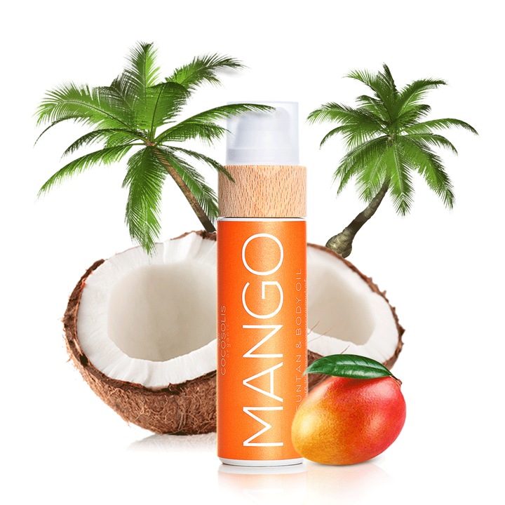 Био масло за бърз тен COCOSOLIS MANGO Sun Tan & Body Oil, 200 мл