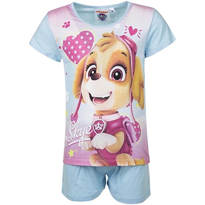 Pijiama maneca scurta Paw Patrol Jungle 4870, Bleu